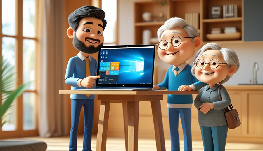 Specialized In Home Computer Training for Seniors-3-head one to one computer training at home for seniors