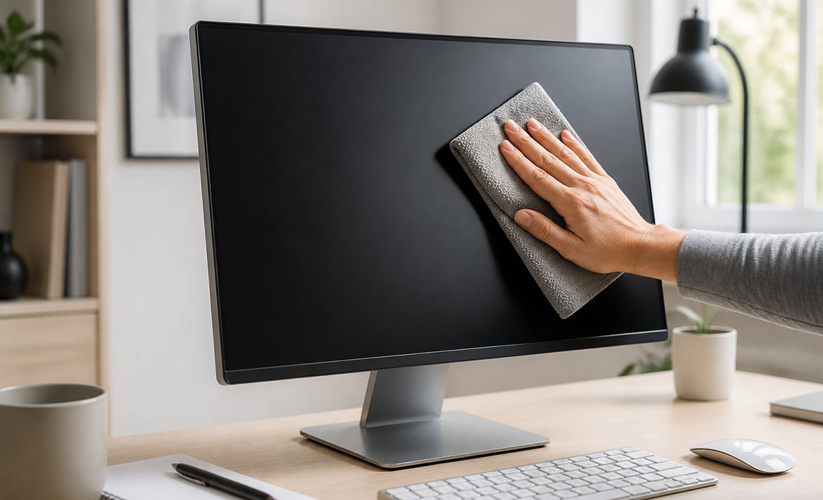 How to clean a computer screen without damaging the coating