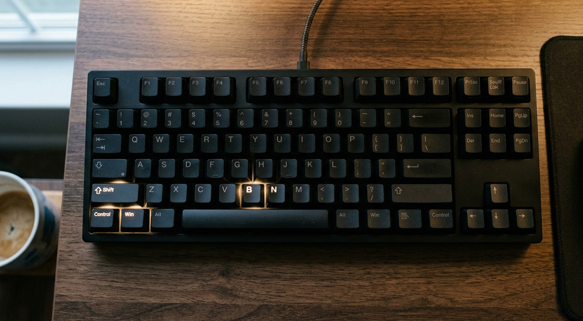 Keyboard shortcut used when computer turns on but screen is black