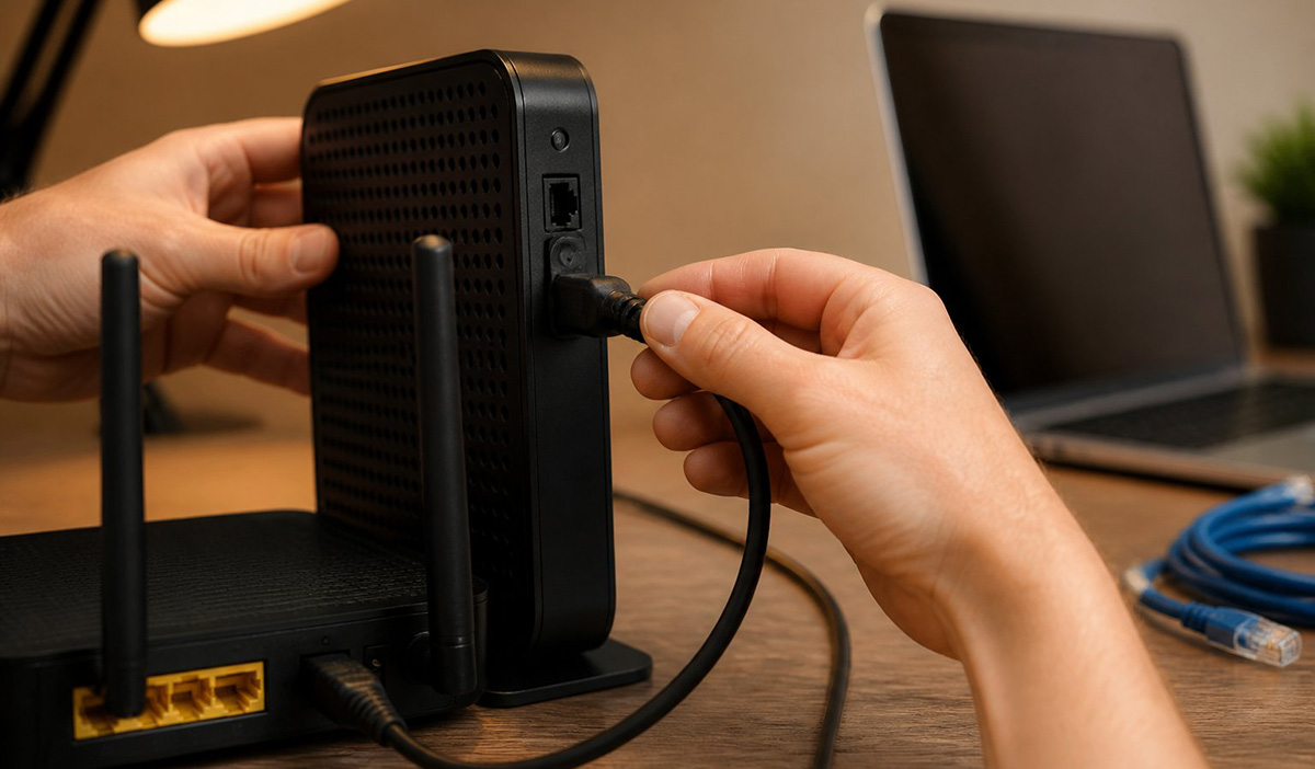 Restarting router and modem to fix wifi that keeps disconnecting